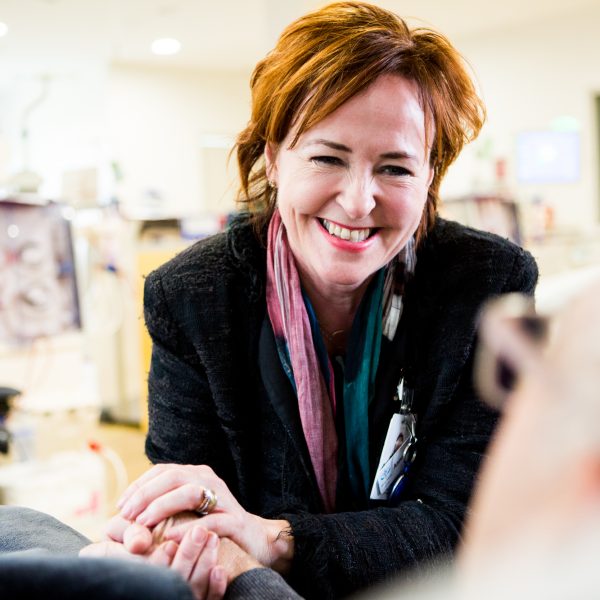 Carer with elderly man