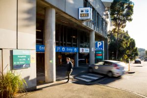 Studley Road car park entrance